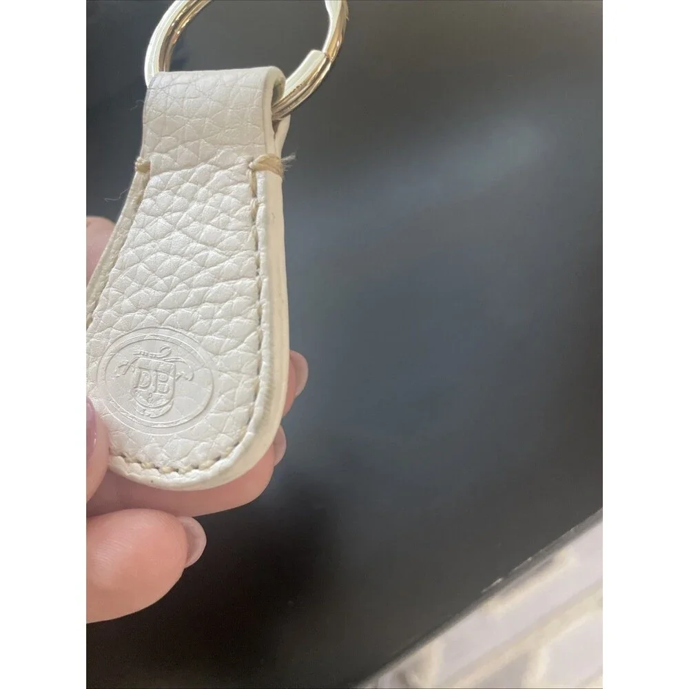 Dooney & Bourke White leather keychain Accessory